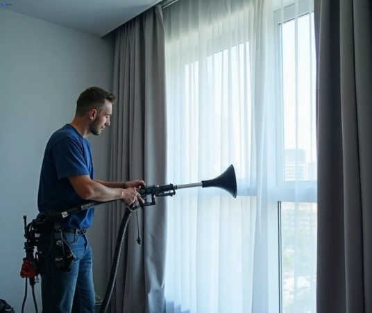 Professional curtain steam cleaning process equipment Matty Curtain Cleaning alderley