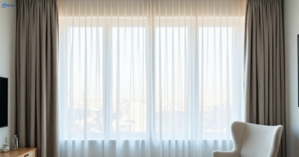 Freshly steam cleaned curtains in alderley QLD